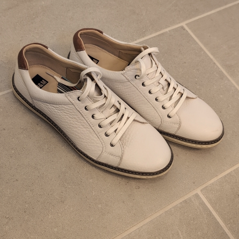 J&M Low-top Leather Sneakers_Off-White